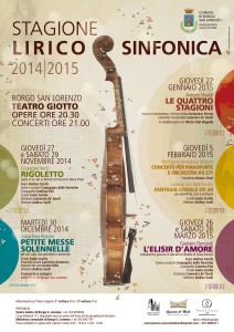 Seconda stagione lirico-sinfonica al Teatro Giotto di Borgo San Lorenzo (FI)