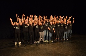 Il gruppo di Serravalle partecipante al progetto europeo "Opera Q" in scena con "Cuori affamati"