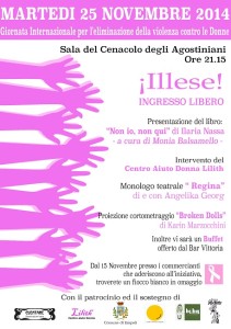 "Illese": a Empoli un omaggio alla Giornata Nazionale contro la violenza sulle donne