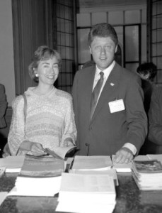 Convegno Italia USA con Bill e Hillary Clinton nel Palazzo della Provincia (Firenze, 1987)
