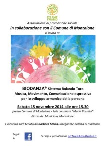 Incontro gratuito di Biodanza a Montaione