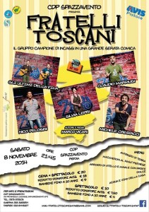 "Fratelli Toscani": i comici del Zelig lab toscano in scena a Spazzavento, Pistoia