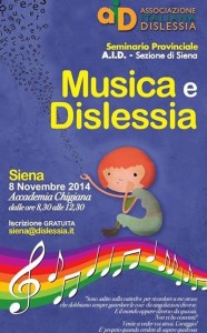 Convegno di studi “Musica e Dislessia” all'Accademia Musicale Chigiana di Siena