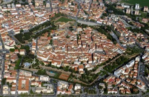 Veduta aerea del centro storico di Grosseto