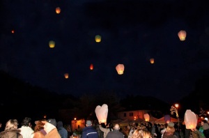 Lancio delle lanterne a Palazzuolo sul Senio (FI)