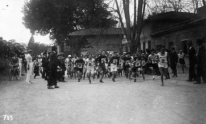 Una corsa nel Parco delle Cascine (foto: Archivio storico del Club Sportivo di Firenze)