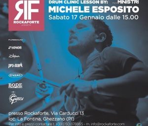 Alla scuola di musica "Rockaforte" arriva Michele Esposito, grande batterista dei Ministri