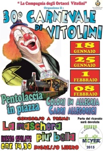 30º Carnevale dei Bambini a Vitolini. Quattro domeniche fra sfilate, concorsi e divertimento