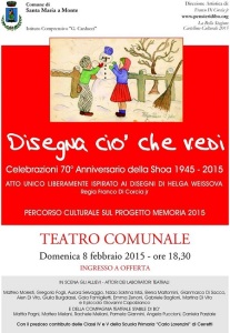 Al Teatro Comunale si celebra il 70° Anniversario della Shoa con "Disegna ciò che vedi"