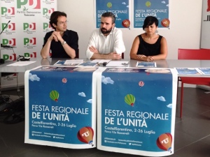 Da sinistra: Enrico Sostegni, Dario Parrini e Claudia Firenze
