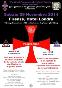 Cavalieri Templari: meeting internazionale al'Hotel Londra di Firenze