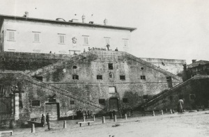 La Villa Medicea di Cerreto Guidi in una foto d'epoca della collezione privata di Gianni Micheli