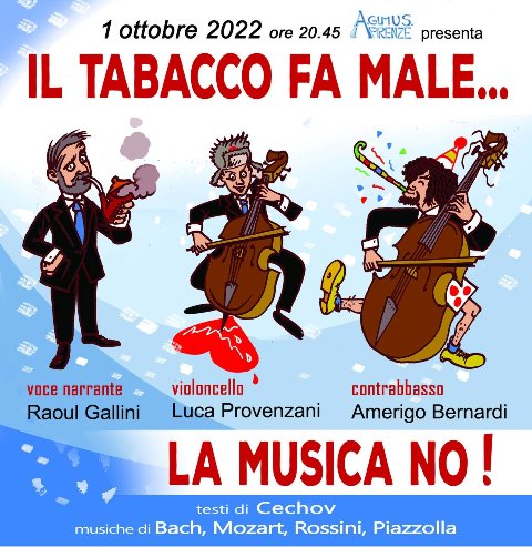 Il tabacco fa male…la musica no! spettacolo musicale al Teatro Lumiére