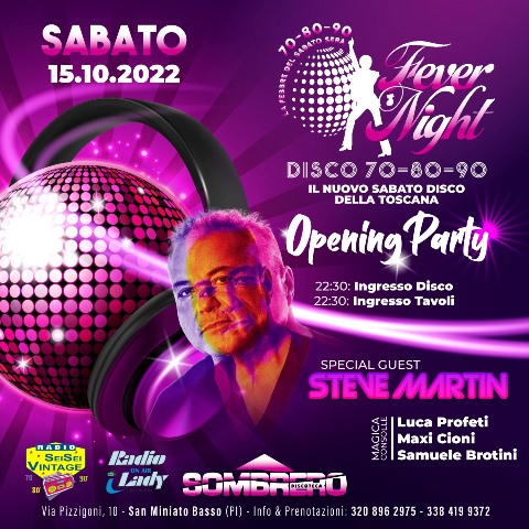 Opening party Fever Night disco 70-80-90