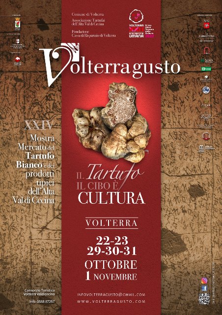 Volterragusto: il cibo e la cultura XXIV edizione mostra mercato del Tartufo Bianco e dei prodotti tipici