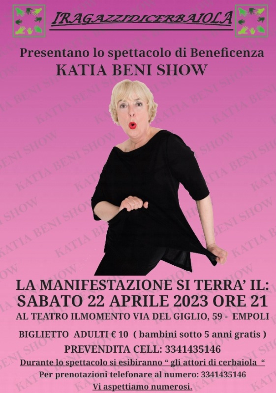 Iragazzidicerbaiola presentono lo spettacolo di beneficenza Kati Beni Show al Teatro Il Momento