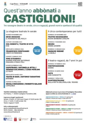 Stagione teatrale del Teatro Comunale Mario Spina a Castiglion Fiorentino