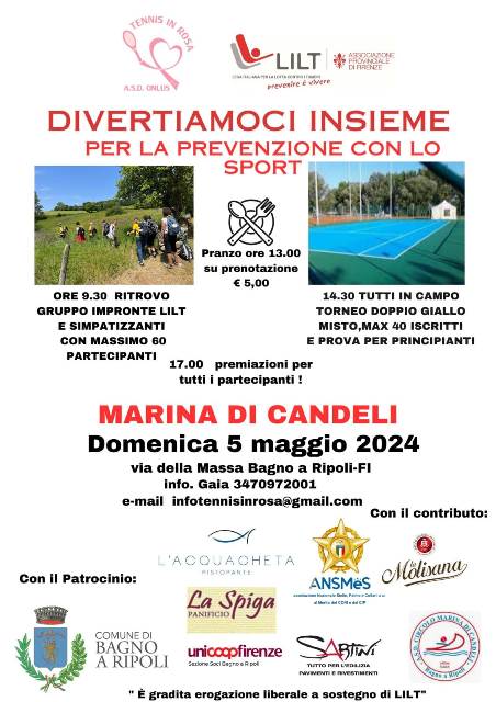 A Marina di Candeli una giornata dedicata alla prevenzione e allo sport