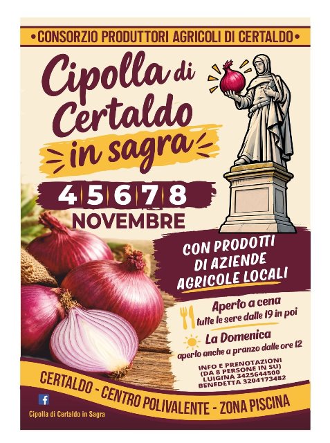 Cipolla di Certaldo in sagra 2026 Cipolla di Certaldo in sagra 2026