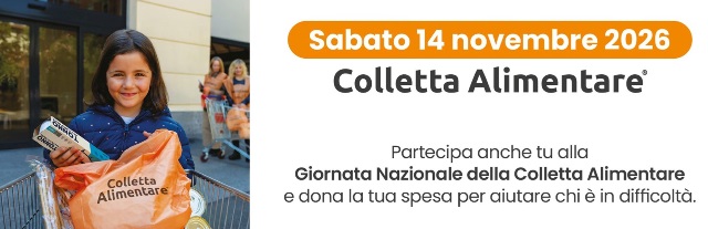 30 ^ Giornata Nazionale della Colletta Alimentare 2026. La solidarietà che unisce l’Italia in un gesto di pace 30 ^ Giornata Nazionale della Colletta Alimentare 2026. La solidarietà che unisce l’Italia in un gesto di pace