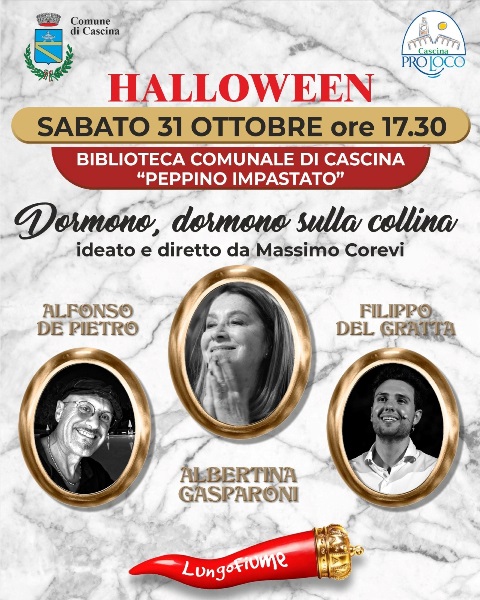 Halloween a Cascina va in scena Dormono, dormono sulla collina alla Biblioteca Comunale di Cascina Halloween a Cascina va in scena Dormono, dormono sulla collina alla Biblioteca Comunale di Cascina