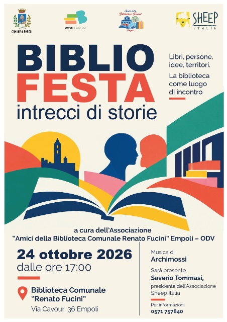Bibliofesta: intrecci di storie, tutto pronto per festeggiare la comunità che vive la biblioteca comunale Renato Fucini Bibliofesta: intrecci di storie, tutto pronto per festeggiare la comunità che vive la biblioteca comunale Renato Fucini